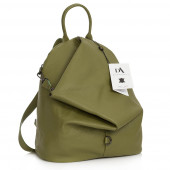 Rucsac dama din piele naturala DiAmanti Zanella Verde Olive